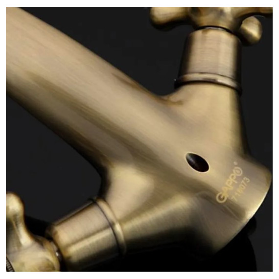 Смеситель для раковины Gappo Sofia G1063-4, бронза - 6 Смеситель для раковины Gappo Sofia G1063-4, бронза фото 6