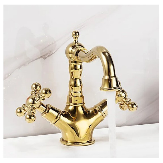 Смеситель для раковины Gappo G1389-6, золото - 3 Смеситель для раковины Gappo G1389-6, золото фото 3