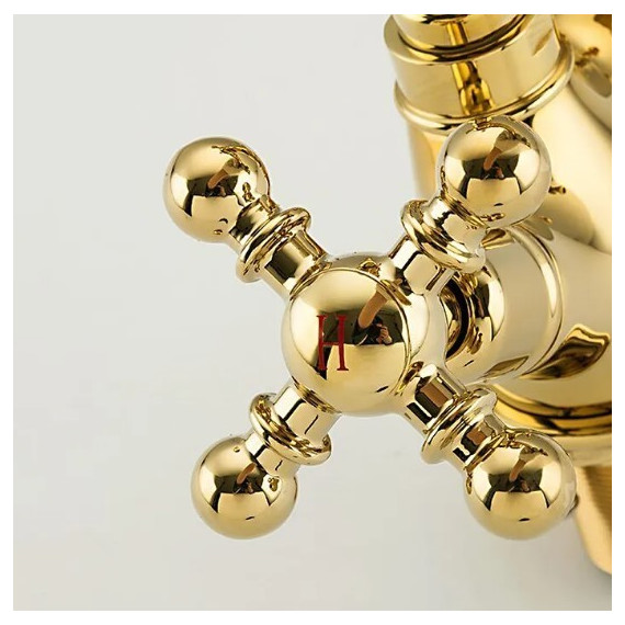 Смеситель для раковины Gappo G1389-6, золото - 4 Смеситель для раковины Gappo G1389-6, золото фото 4