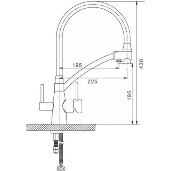 Смеситель для кухни Gappo G4398-16, черный - 10 Смеситель для кухни Gappo G4398-16, черный фото 10