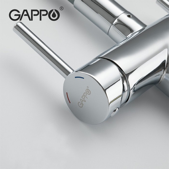 Смеситель для кухни Gappo G4398-30, серый/хром фото 4