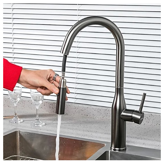 Смеситель для кухни Gappo G4398-45, сатин - 2 Смеситель для кухни Gappo G4398-45, сатин фото 2