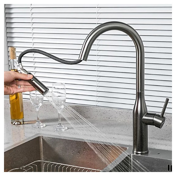 Смеситель для кухни Gappo G4398-45, сатин - 3 Смеситель для кухни Gappo G4398-45, сатин фото 3