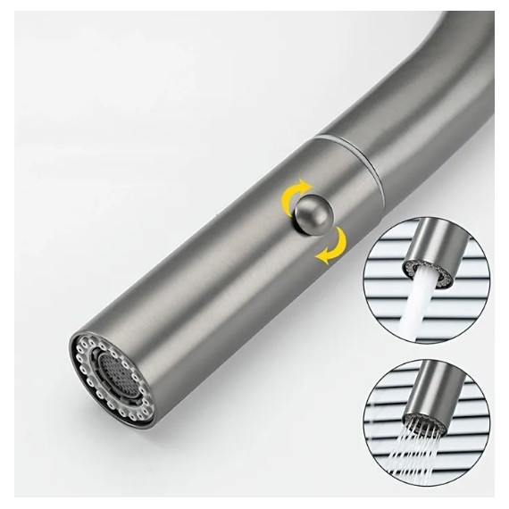 Смеситель для кухни Gappo G4398-45, сатин - 6 Смеситель для кухни Gappo G4398-45, сатин фото 6