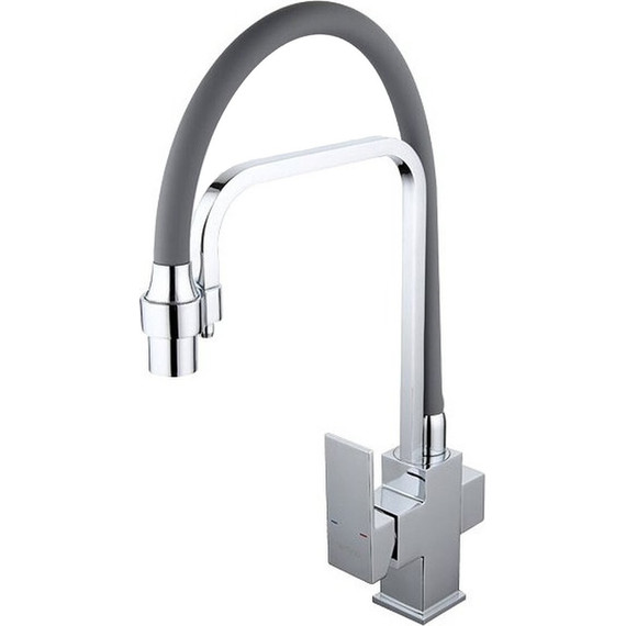 Смеситель для кухни Gappo G4398-4, серый/хром фото 