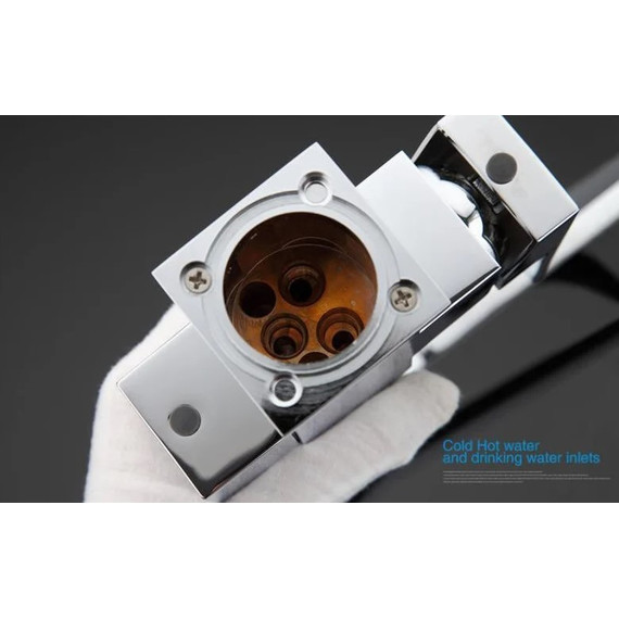 Смеситель для кухни Gappo G4398-4, серый/хром фото 8