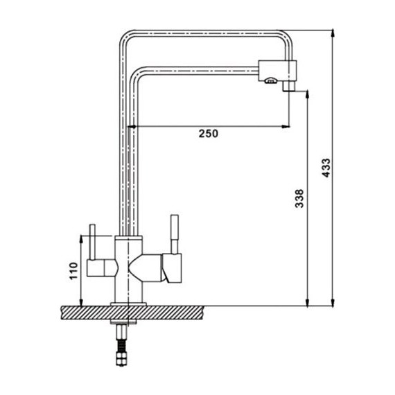 Смеситель для кухни Gappo G4398-5 фото 8