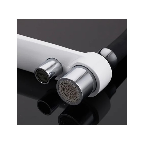 Смеситель для кухни Gappo G4398-9, белый/черный фото 4