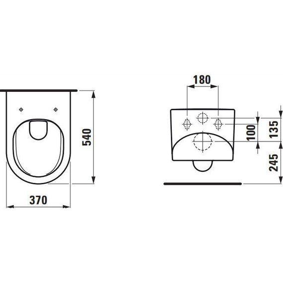 Унитаз подвесной безободковый Laufen Sonar 8.2034.1.757.000.1 - 7 Унитаз подвесной безободковый Laufen Sonar 8.2034.1.757.000.1 фото 7