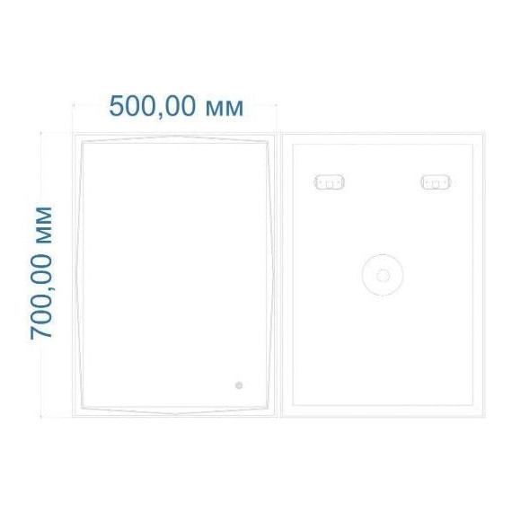 Зеркало Art&Max Firenze 50 см AM-Fir-500-700-DS-F-H фото 2