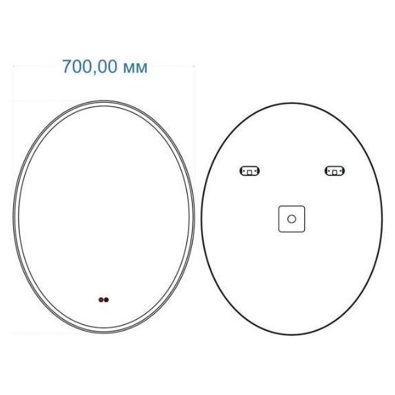 Зеркало Art&Max Palermo 70 см AM-Pal-700-900-DS-F-H - 2 Зеркало Art&Max Palermo 70 см AM-Pal-700-900-DS-F-H фото 2