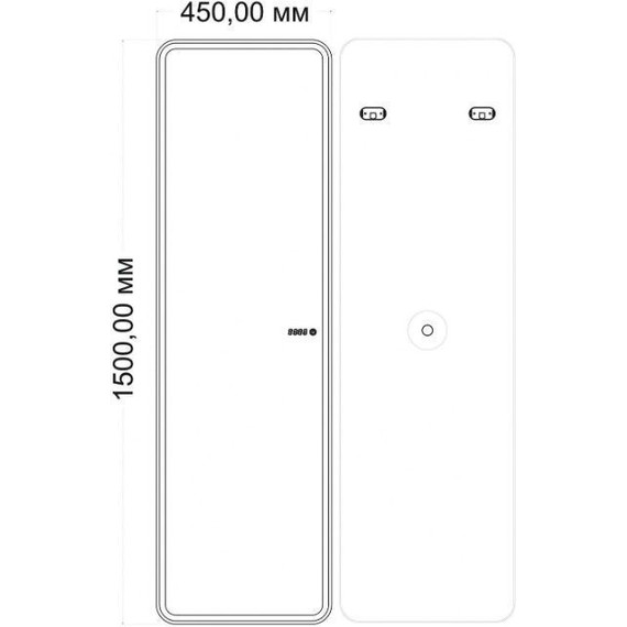 Зеркало Art&Max Terni 45 см AM-Ter-450-1500-DS-F-T фото 2