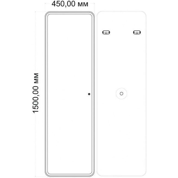 Зеркало Art&Max Terni 45 см AM-Ter-450-1500-DS-F - 2 Зеркало Art&Max Terni 45 см AM-Ter-450-1500-DS-F фото 2