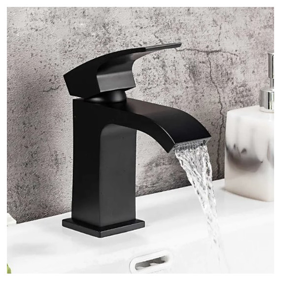 Смеситель для раковины Gappo G1007-6, черный - 4 Смеситель для раковины Gappo G1007-6, черный фото 4