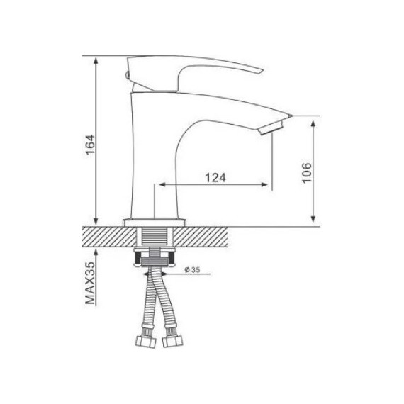 Смеситель для раковины Gappo Jacob G1007 фото 6