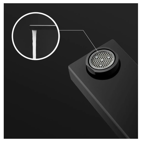 Смеситель для раковины настенный Gappo Futura G1017-16, черный - 6 Смеситель для раковины настенный Gappo Futura G1017-16, черный фото 6