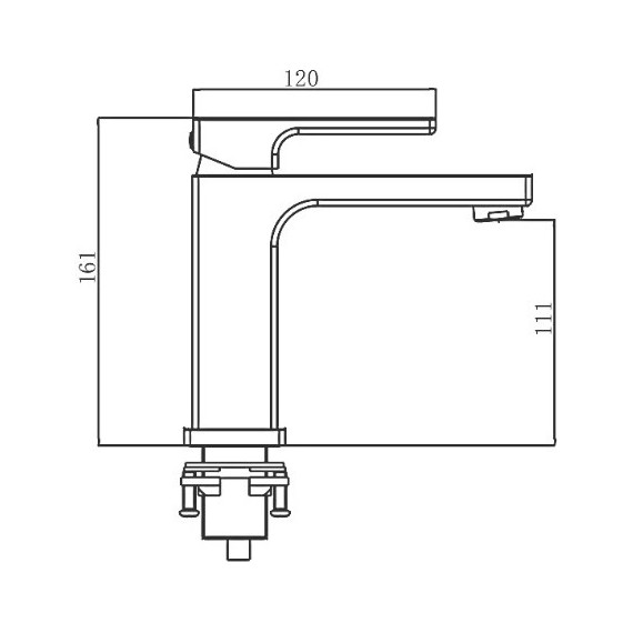 Смеситель для раковины Gappo G1017-6, черный - 8 Смеситель для раковины Gappo G1017-6, черный фото 8