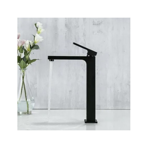 Смеситель для раковины высокий Gappo G1017-62, черный - 3 Смеситель для раковины высокий Gappo G1017-62, черный фото 3