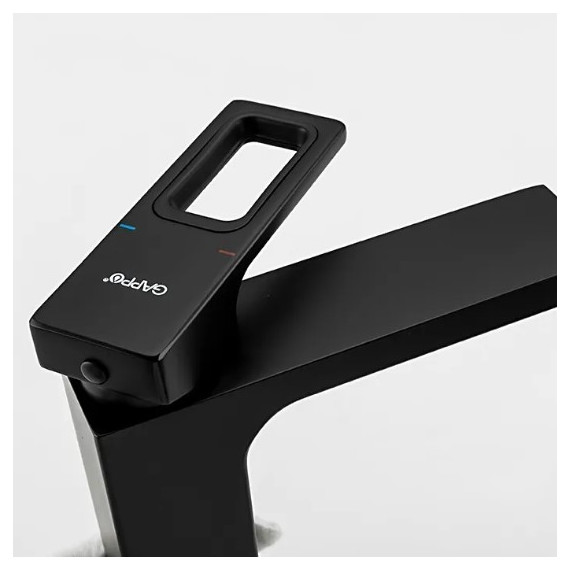 Смеситель для раковины Gappo G1017-6, черный - 5 Смеситель для раковины Gappo G1017-6, черный фото 5