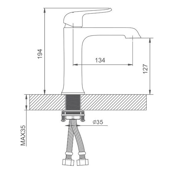 Смеситель для раковины Gappo Aventador G1050-8 - 9 Смеситель для раковины Gappo Aventador G1050-8 фото 9