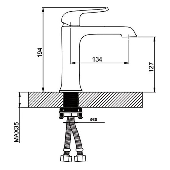 Смеситель для раковины Gappo Aventador G1050, черный - 9 Смеситель для раковины Gappo Aventador G1050, черный фото 9