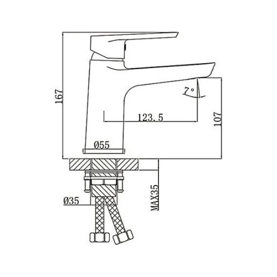 Смеситель для раковины Gappo G1067 - 2 Смеситель для раковины Gappo G1067 фото 2