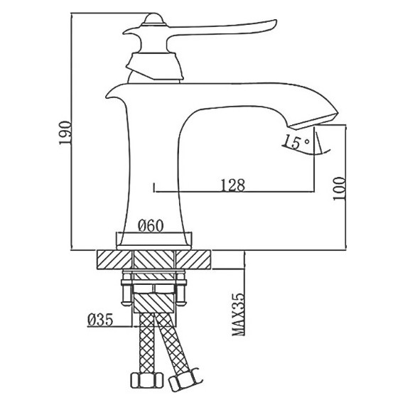 Смеситель для раковины Gappo G1069 фото 3