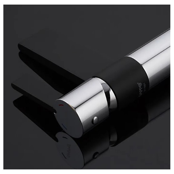 Смеситель для раковины Gappo Atlantic G1081, черный/хром - 6 Смеситель для раковины Gappo Atlantic G1081, черный/хром фото 6