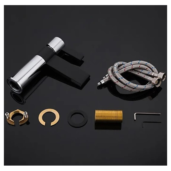 Смеситель для раковины Gappo Atlantic G1081, черный/хром - 8 Смеситель для раковины Gappo Atlantic G1081, черный/хром фото 8