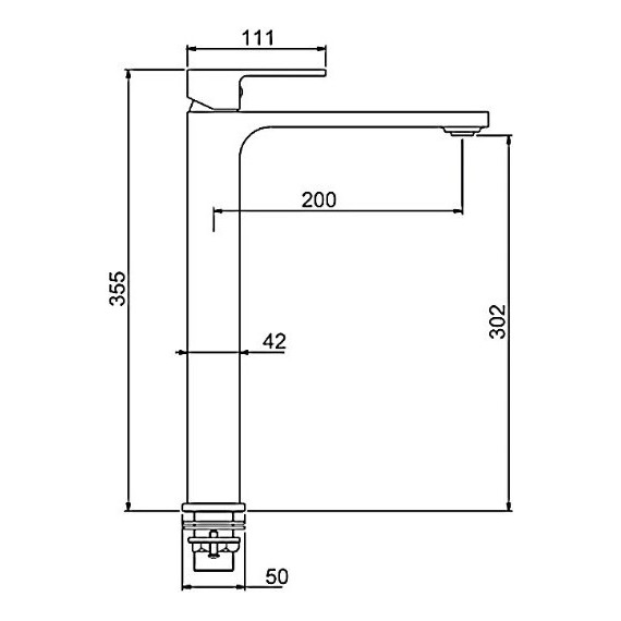 Смеситель для раковины высокий Gappo G1083-2 - 7 Смеситель для раковины высокий Gappo G1083-2 фото 7