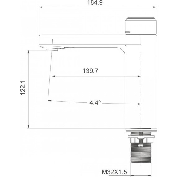 Смеситель для раковины нажимной Gappo G1095-1 фото 6