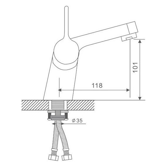 Смеситель для раковины с душевой лейкой Gappo Chanel G1204 - 9 Смеситель для раковины с душевой лейкой Gappo Chanel G1204 фото 9