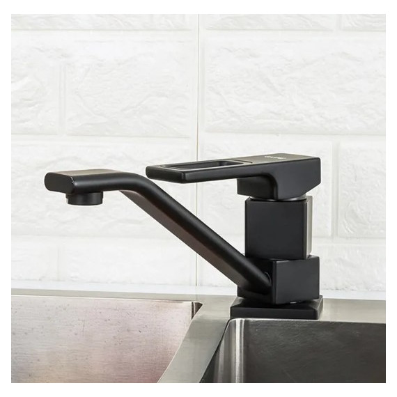 Смеситель для кухни Gappo G4517-6, черный фото 3