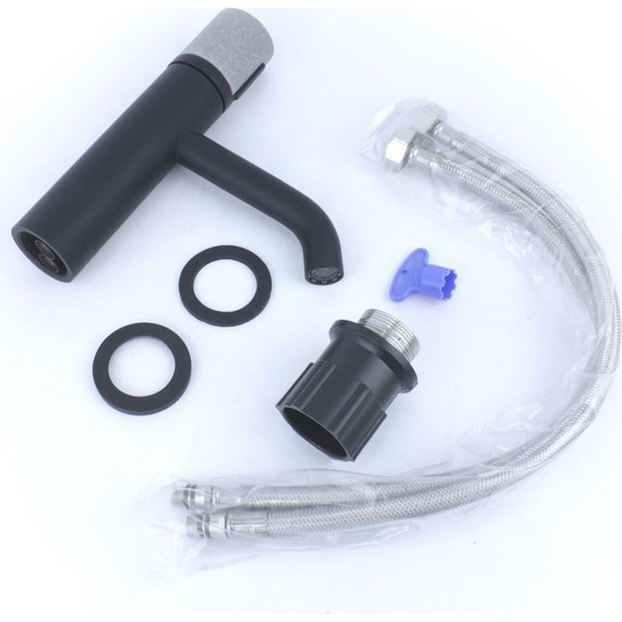 Смеситель для раковины Bronze de Luxe Focus 24601BG, Цвет производителя: чёрный - 9 Смеситель для раковины Bronze de Luxe Focus 24601BG, Цвет производителя: чёрный фото 9