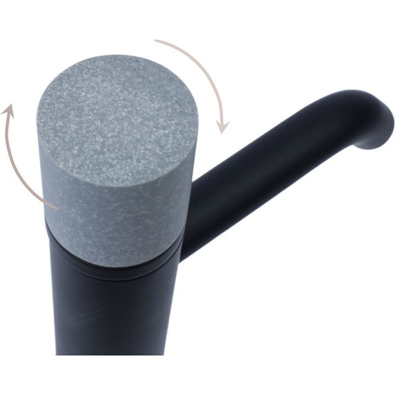 Смеситель для раковины высокий Bronze de Luxe Focus 24615BG, чёрный матовый, Цвет производителя: чёрный матовый фото 4