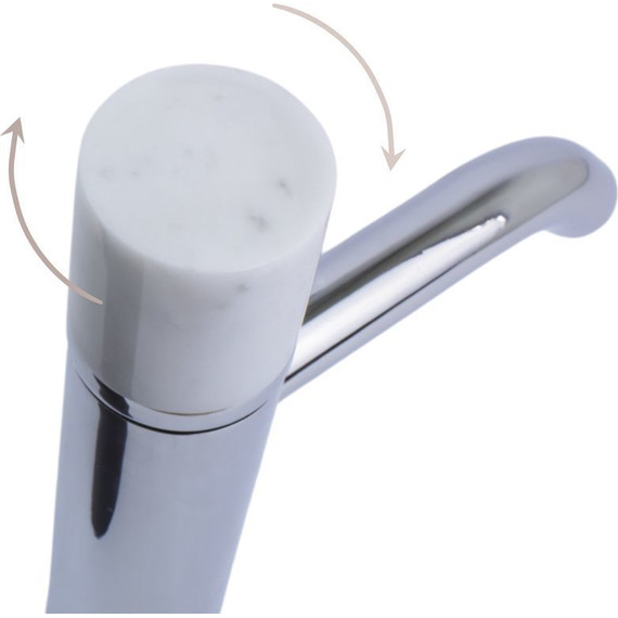 Смеситель для раковины высокий Bronze de Luxe Focus 24615CM, Цвет производителя: хром фото 3