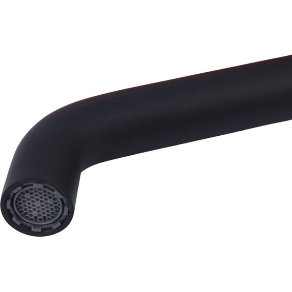 Смеситель для раковины настенный Bronze de Luxe Focus 24686BG, чёрный матовый, Цвет производителя: чёрный матовый фото 2