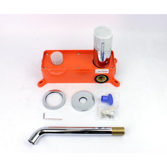 Смеситель для раковины настенный Bronze de Luxe Focus 24686CM, Цвет производителя: хром - 3 Смеситель для раковины настенный Bronze de Luxe Focus 24686CM, Цвет производителя: хром фото 3