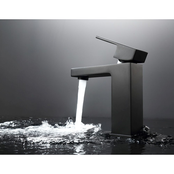 Смеситель для раковины Abber Daheim AF8210B, черный матовый, Цвет производителя: чёрный матовый фото 3