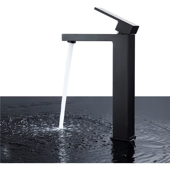 Смеситель для раковины высокий Abber Daheim AF8211B, черный матовый, Цвет производителя: чёрный матовый - 3 Смеситель для раковины высокий Abber Daheim AF8211B, черный матовый, Цвет производителя: чёрный матовый фото 3