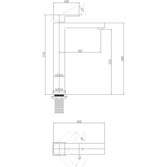 Смеситель для раковины высокий Abber Daheim AF8211, Цвет производителя: хром фото 3