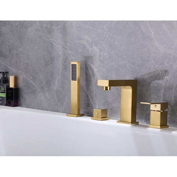 Смеситель для ванны Abber Daheim AF8213G, золото матовое, Цвет производителя: золото матовое фото 2