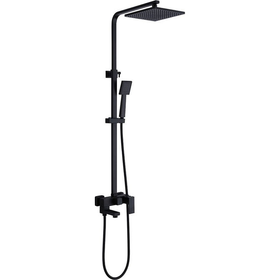 Душевая стойка Abber Daheim AF8216B, черный матовый, Цвет производителя: чёрный матовый фото 