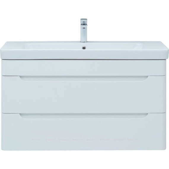 Тумба подвесная с раковиной Aquanet София 105 см 274116, белый фото 4