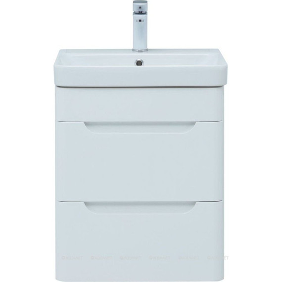 Тумба подвесная с раковиной Aquanet София 50 см 274171, белый фото 3