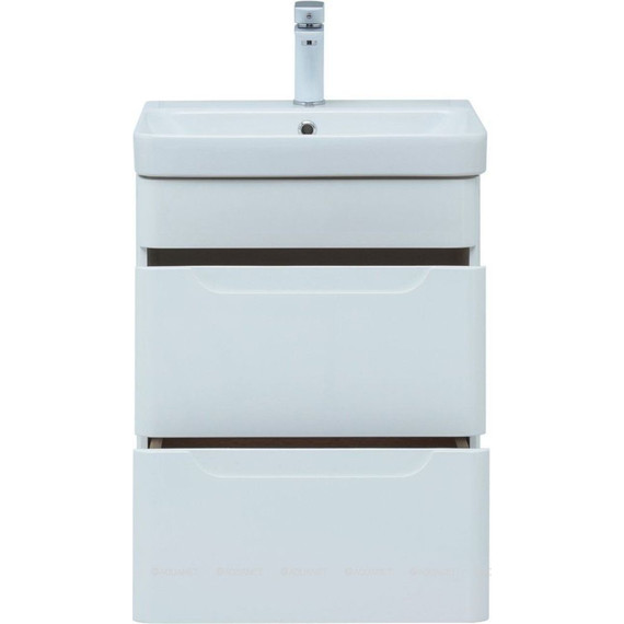Тумба подвесная с раковиной Aquanet София 50 см 274171, белый фото 4