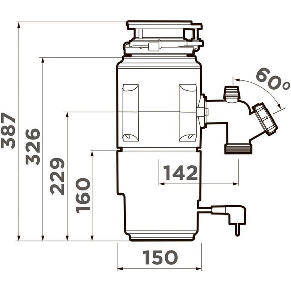 Измельчитель пищевых отходов Omoikiri Nagare Slim 1250 AZ 4995066 - 3 Измельчитель пищевых отходов Omoikiri Nagare Slim 1250 AZ 4995066 фото 3