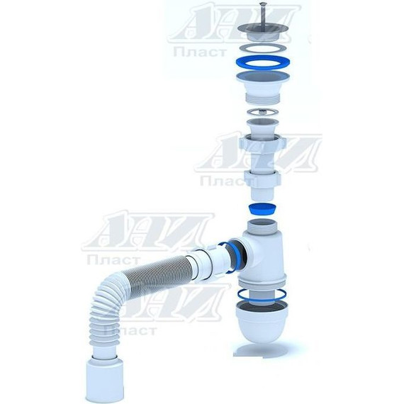 Сифон для умывальника Ани Пласт C0510 - 2 Сифон для умывальника Ани Пласт C0510 фото 2