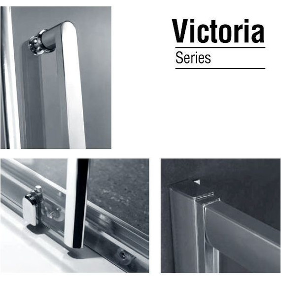 Душевое ограждение Gemy Victoria 100x70 см S30191HM-A70M, хром/матовое фото 3