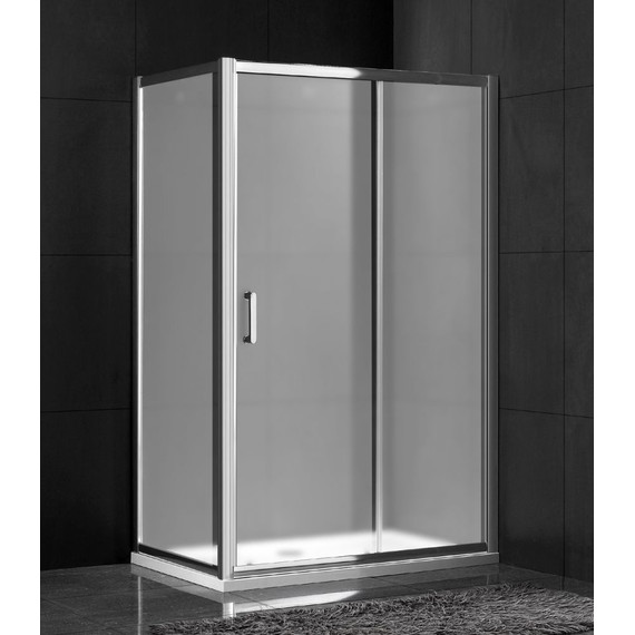 Душевое ограждение Gemy Victoria 100x70 см S30191HM-A70M, хром/матовое фото 2